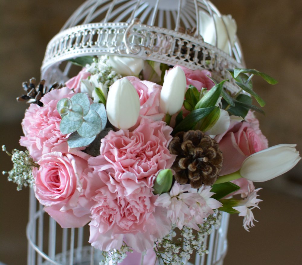 Bouquet romantique hivernal 